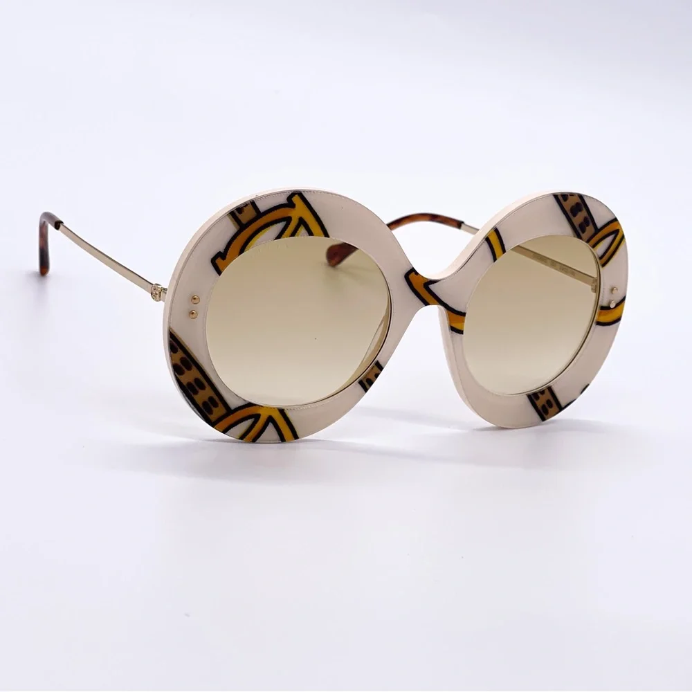NEW GUCCI SUNGLASSES GG0894S 003 WOMEN GOLD GUCCI GG0894S - Picture 5 of 11